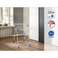 Miniatyrbillede 2 af 3: Leifheit Classic 200 Flex 81408 tørrestativ, tøjstativ med 20m tørreplads og hævbart sidepanel, hvid