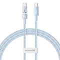 Miniatyrbild 1 av 6: USB-C till Type-C-kabel, Super Snabb Laddning 100W, 2m - Baseus Gem (P10373000311-01) - Galaxblå