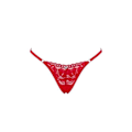 Miniatyrbillede 4 af 4: String i rød blonde Obsessive - til kvinder Övrig XL/XXL