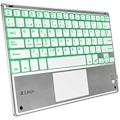 Miniatyrbild 1 av 2: SUBBLIM Bluetooth trådlöst tangentbord - SMBT50 - Silver - Snabbtangent Funktion