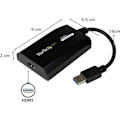 Pikkukuva 2 / 5: StarTech.com USB 3.0 - HDMI -sovitin Macille / PC: lle - DisplayLink-sertifioitu ulkoinen näytönohjain - 1080p (USB32HDPRO)