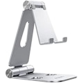 Miniatyrbillede 1 af 2: AISENS MS2PXL-092 XL justerbar bordstativ (2 drejninger) til TELEFON/tablet, sølv