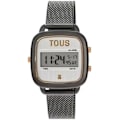 Miniatyrbillede 1 af 2: TOUS Ur D-Logo 300358300 Stål Digital IP Grå Grå