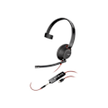 Miniatyrbillede 1 af 4: Headset mikrofon - kablet - 3,5 mm jackstik, USB-C - HP Inc. - Poly Blackwire 5210 - Blackwire 5200 series - headset mikrofon - on-ear - f
