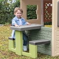 Miniatyrbillede 2 af 6: Smoby Life - Piknikbord, der kan tilpasses Smoby-huse - 2 bænke