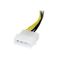 Miniatyrbild 3 av 3: STARTECH.COM LP4 till 8Pin PCI Express grafikkort Strömadapterkabel - AC Adapter - 15 cm