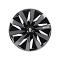 Miniatyrbillede 1 af 6: Sparco Lazio 14" sorte og grå navkapsler - Sæt med 4 - SPARCO licens - Undersøgt design og kvalitetsfinish svart och grått
