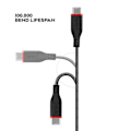 Miniatyrbillede 4 af 4: USB-kabel - LINDY - 31285 - Lightning-connector - USB-C han - 0,5 m sort