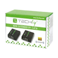 Miniatyrbillede 3 af 4: Audio-video forlængelse - techly - HDMI Full HD 3D extender - 60 m - Sort - HDMI-stik