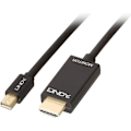 Pikkukuva 1 / 2: LINDY Mini DisplayPort - HDMI 4K30 -kaapeli (DP:passiivinen) - 1 m