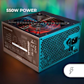 Miniatyrbillede 2 af 4: Strømforsyning ATX - Mars Gaming - MPIII550P - 550W - 5 Års Garanti - FDB 120mm Blæser