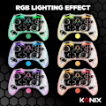 Pikkukuva 4 / 4: Konix - Langaton Crystal-ohjain Nintendo Switchille, Switch OLED:lle, PC:lle ja PS4:lle 10 justerbara RGB-färger