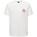 Pikkukuva 1 / 2: Miesten T-paita - ONLY & SONS - Onskye Reg Photo SS Tee - Valkoinen - Lyhyet hihat - Pyöristetty kaulus - XL