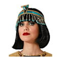 Miniatyrbillede 1 af 2: Bandeau Perler Dronning Cleopatra Blå, Guld, Röd