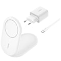 Miniatyrbillede 1 af 3: Trådløs oplader - BELKIN - BOOSTCHARGE Qi2 - 15W - Magnetisk - Hvid Vit