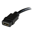 Miniatyrbild 3 av 3: HDMI till DVI-D videoadapterkabel - STARTECH - 20 cm - Guldpläterad Svart