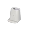 Miniatyrbillede 4 af 4: Trådløs oplader - KSIX - 10 W - Skridsikker - 2 x USB - Kompatibel smartphone svart