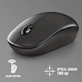 Miniatyrbild 4 av 4: Trådlös optisk mus - NGS - FOG PRO BLACK - 1000 DPI - Tysta knappar - Nano USB