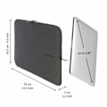 Miniatyrbillede 3 af 3: Laptop sleeve - Tucano - Second Skin Melange - 14 inches - Black - Mixed protection sort