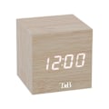 Miniatyrbild 1 av 6: Digital väckarklocka - T’nB - Liten modell - 3 programmerbara larm - Justerbar belysning - Trä Trä