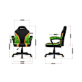 Miniatyrbillede 4 af 4: Gaming Stol HUZARO Ranger 1.0 Pixel Mesh til børn - Grøn grönt, gult, svart