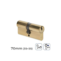 Miniatyrbillede 2 af 2: GENERISK dørcylinder - 70mm (35+35MM) - R15 - 3 nøgler inkluderet