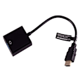 Miniatyrbillede 1 af 3: Ewent EW9864 HDMI - VGA HDMI videokonverter sort
