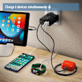 Miniatyrbild 6 av 6: NGS BUD 100W: Universell väggladdare 100W med 4 portar: 2 USB-C + 2 USB-A. Snabb och säker laddning. Samtidig laddning.