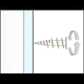 Miniatyrbillede 5 af 6: Skruer - CELO - GKD - Forstærket nylon - Pakke med 50 - Hurtig installation Vit