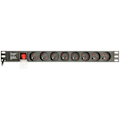 Pikkukuva 1 / 2: Tehonjakoyksikkö - GEMBIRD - EG-PDU-014-F - 8 AC-lähtöä - 1U - Musta