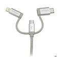 Pikkukuva 2 / 4: Moniliitin USB-kaapeli - StarTech.com - LTCUB1MGR - 1 m - Lightning, USB-C, Micro USB