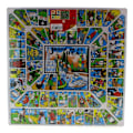 Pikkukuva 2 / 3: Lautapeli - T138/A - Parcheesi ja Kyykkä - Käännettävä - Puiset - Lapsille Trä