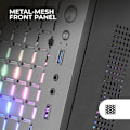 Miniatyrbillede 2 af 3: PC-taske - MARS GAMING - MC-CORE - Ultra-kompakt - 2x 120 mm FRGB fans - Metal-Mesh Design