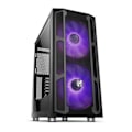 Miniatyrbillede 1 af 4: Boîtier Demi Tour Micro ATX - Mini ITX - ATX NOX NX Hummer Nova RGB Ø 20 cm Sort