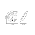 Pikkukuva 2 / 4: Tescoma 636154, 70 mm, 40 mm, 80 mm