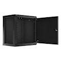 Miniatyrbillede 4 af 4: Væghylde Rack - LANBERG - WF01-6412-00B - 12U - Metal - Sort sort