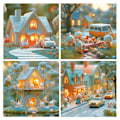 Miniatyrbillede 2 af 2: Puzzle progressiv by byen