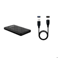 Miniatyrbillede 1 af 4: Taske - station til pc-komponent Tooq - TQE-2500B - Eksternt etui til 2,5" harddisk/SSD, sort farve