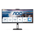 Miniatyrbild 3 av 3: AOC CU34V5CW-BK skärm 3440 x 1440 px