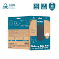 Miniatyrbillede 6 af 6: Beskyttelsesskal til Samsung Galaxy Tab A9+ 11'' - Stødabsorberende Transparent/Sort Etui med Stylusbærer - MOBILIS Klar/svart