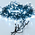 Miniatyrbillede 1 af 3: Lysende guirlande - NO NAME - 560 LED - Kold hvid - 1400cm - 8 lysmønstre Blanco Frío