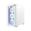 Pikkukuva 3 / 6: MicroATX PC-kotelo - ASUS - A23 Plus TG ARGB - Valkoinen - Esiasennetut ARGB-tuulettimet - Karkaistu lasi
