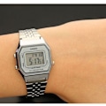 Pikkukuva 4 / 4: Kello - Casio - LA680WEA-7EF - Hopea - Kvartsi - Vintage nainen Silver