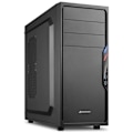 Miniatyrbillede 1 af 3: PC-kabinet - Sharkoon - VS4-V - Midi-tårn - ATX - USB/Audio - Sort