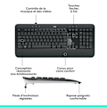 Pikkukuva 6 / 6: Langattoman näppäimistön ja hiiren yhdistelmä - Logitech - MK540 - AZERTY