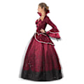 Miniatyrbillede 2 af 3: Vampyr dronning kostume - MY OTHER ME - Flere størrelser - Sort - Rød - Polyester Svart röd