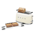Miniatyrbillede 3 af 5: SMEG Toaster 4 skiver årgang '50 rød