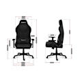 Miniatyrbillede 4 af 4: Gaming Stol - HUZARO - FORCE 7.9 Sort - Ergonomisk - Justerbare Armlæn - Drejelig svart