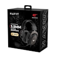 Miniatyrbild 3 av 3: Trådbundet spelheadset, 1,7 m - Havit (H2002C+U) - Svart