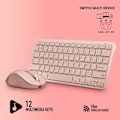 Miniatyrbillede 4 af 4: NGS FANTASY KIT PINK trådløst tastatur - 3 forbindelsestilstande - Lydløse taster - 12 multimedietaster
